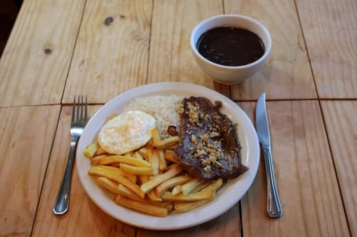 Alaminuta - Bife de Gado Alho e Óleo